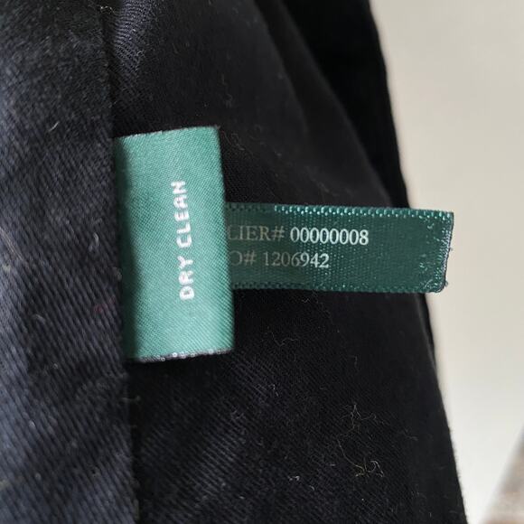 Lauren Ralph Lauren Black Velvet Denim Patchwork Vest Womens Size L - Picture 11 of 11